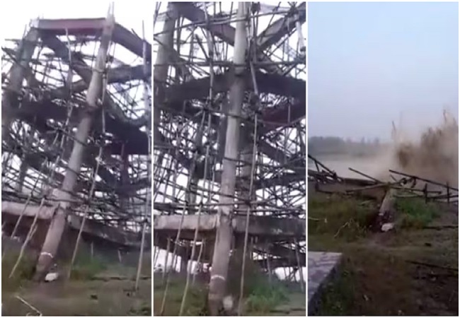 Viral Video : यूपी में जल जीवन मिशन बना 'कमीशन मिशन' , अब बरेली में करीब 3.97 करोड़ रुपये से निर्माणाधीन टंकी किच्छा नदी में समाई