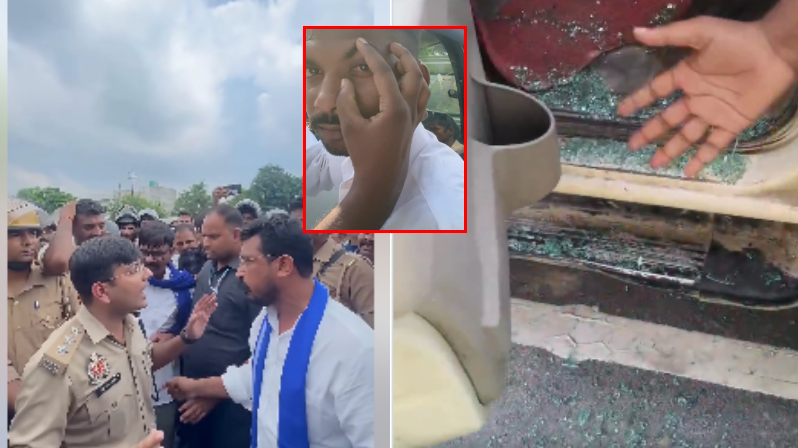 चंद्रशेखर के काफिले पर पथराव के बाद बवाल, भीम आर्मी ने घेरा SP ऑफिस