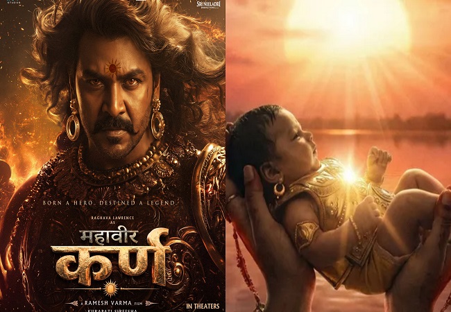 फिल्म महावीर कर्ण का फर्स्ट लुक आया सामने, अभिनेता राघव लॉरेंस काफी दमदार अंदाज में नजर आए