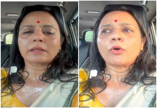 TMC सांसद महुआ मोइत्रा पर फेंके गए अंडे, बोलीं- BJP कार्यकर्ताओं ने किया हमला, SC के जज पर भी कसा तंज