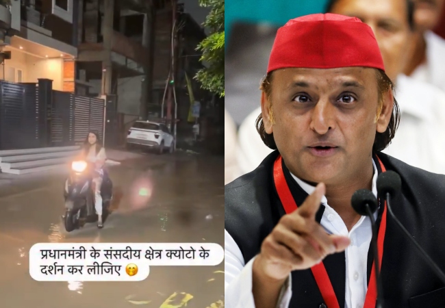 'काशी के क्योटो में हुआ चमत्कार, पानी पर चल गयी दो पहिया नाव...' अखिलेश ने वाराणसी में जलभराव पर कसा तंज