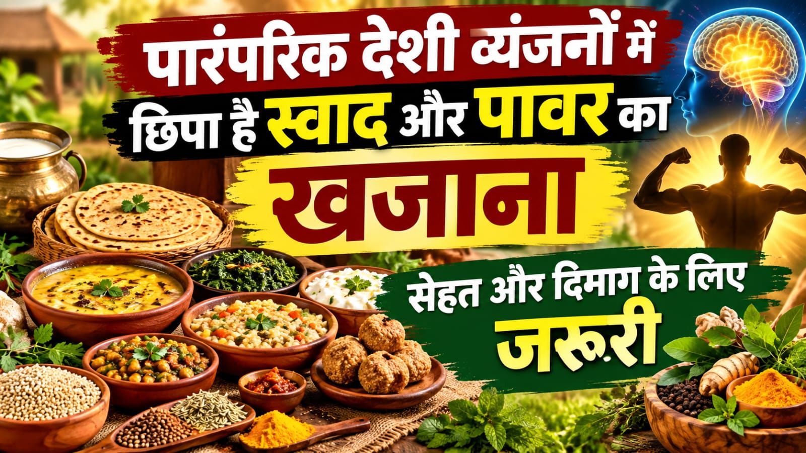 Traditional Country Recipes Power :  पारं​परिक देशी व्यंजनों में छिपा है स्वाद और पावर का खजाना, सेहत और दिमाग के लिए जरूरी