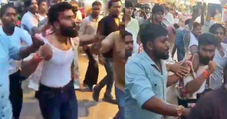 करणी सेना के नेता को दौड़ा-दौड़ा कर पीटा: ​भीड़ ने थप्पड़ और बेल्ट मारा, 'जय भीम' के नारे लगवाए, विवादित बयान देने पर हुआ बवाल