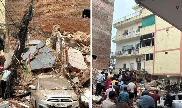 दिल्ली में सत्य निकेतन क्षेत्र में बड़ा हादसा: बहुमंजलि इमारत गिरी, कई लोगों के फंसे होने की आशंका