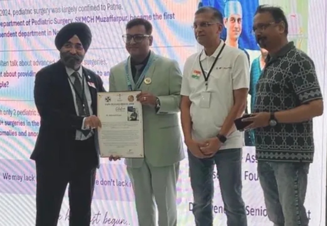 मुजफ्फरपुर के डॉ. आशुतोष को मिला राष्ट्रीय सम्मान, 450 बच्चों को दी नई जिंदगी