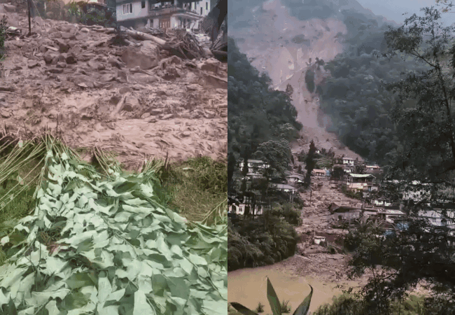 सिक्किम में भारी बारिश के बीच भूस्खलन, रिंबी में 30 से ज्यादा घर प्रभावित