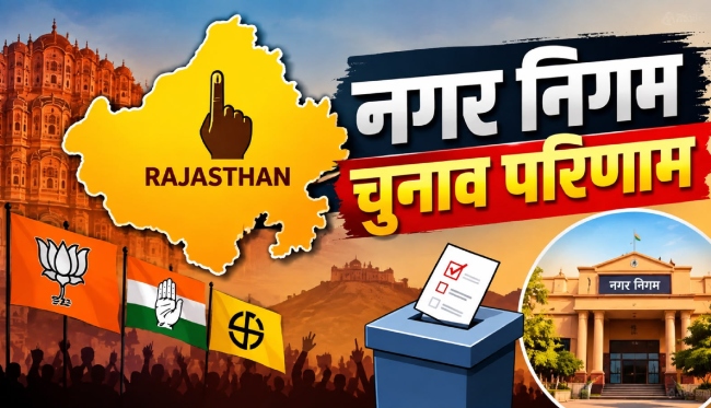 राजस्थान नगर निकाय चुनाव में BJP का दबदबा, 4,026 वार्ड जीते: कांग्रेस ने 3,438 पार्षद बनाए, कई वार्डों में गणना जारी