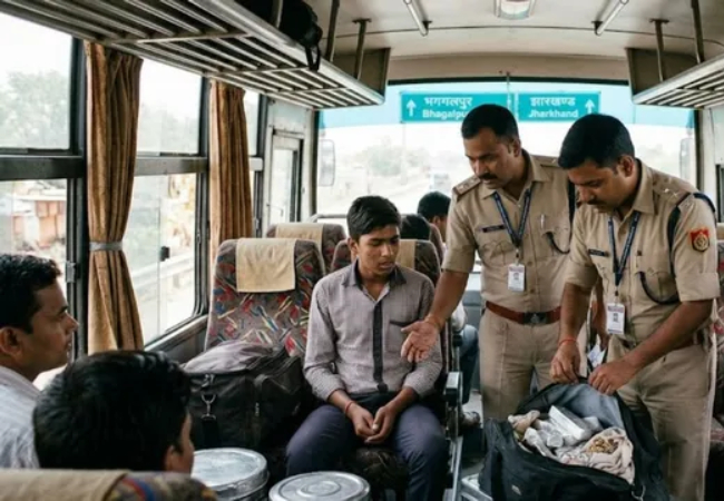 झारखंड से भागलपुर लाई जा रही चांदी की बड़ी खेप बरामद, बस चेकिंग के दौरान नाबालिग धराया