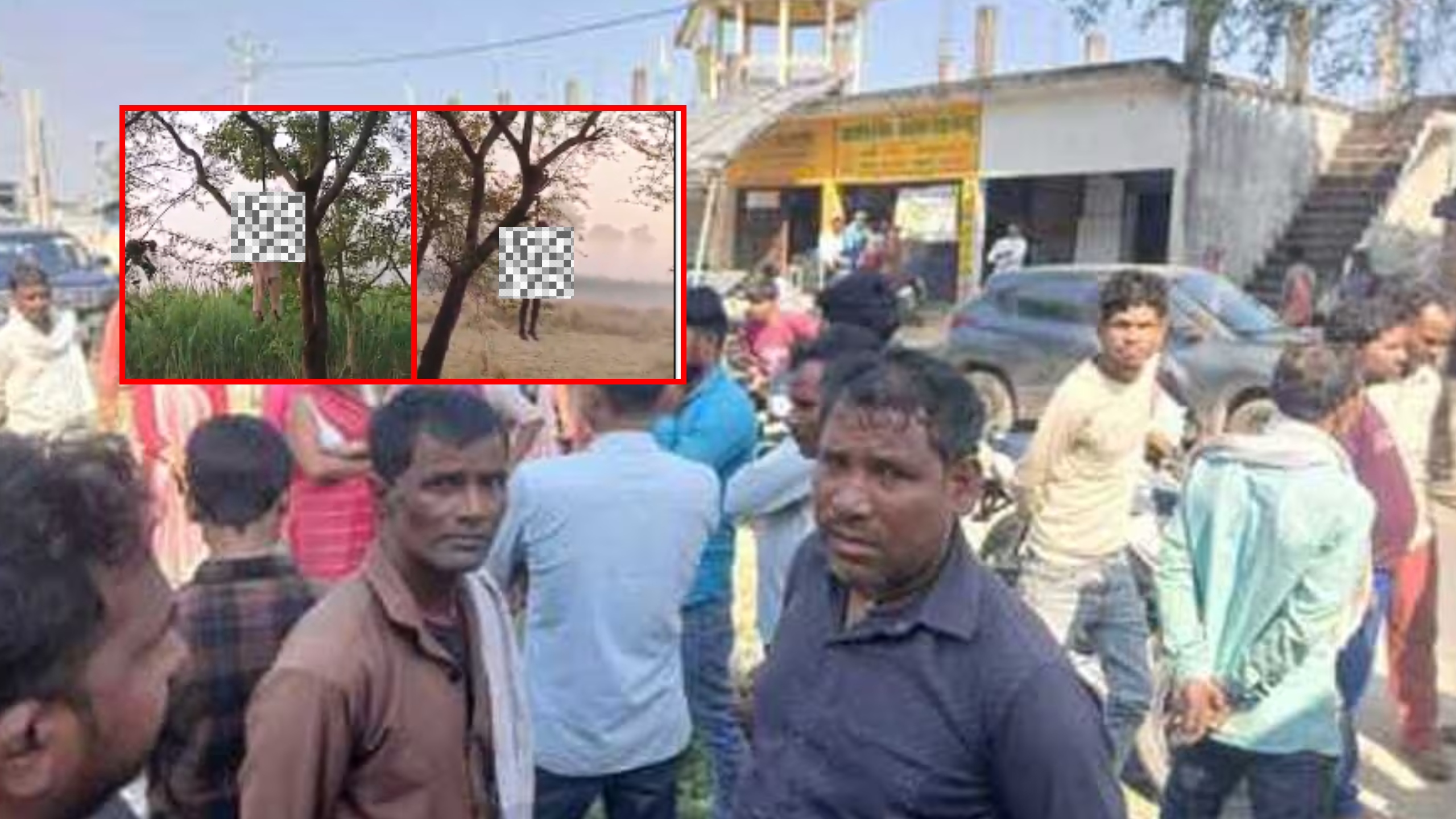 लखीमपुर: अलग-अलग पेड़ों पर लटके मिले विवाहिता और एक युवक का शव, प्रेम प्रसंग की चर्चा