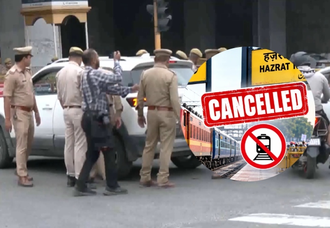 CJP Protest Part 2 : यूपी से दिल्ली जाने वाली शिवगंगा-राजधानी समेत 70 ट्रेनें कैंसिल, पुलिस कर रही वाहनों की चेकिंग, कई जिलों में लोग नजरबंद