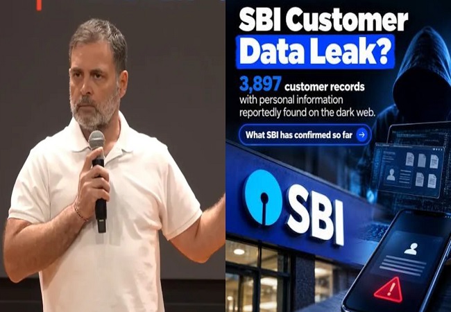 SBI के 3,800 से अधिक ग्राहकों का डार्क वेब पर डेटा लीक, कांग्रेस बोली-मोदी-शाह के साइबर सिक्योरिटी की साइबर अटैक ने खोली पोल