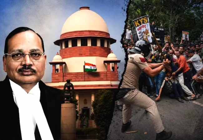 SC ने दिल्ली पुलिस को खुली छूट देने की मांग ठुकराई, CJI बोले- प्रदर्शनकारियों में कई छात्र, उनके भविष्य और परिवार का भी ख्याल रखना होगा