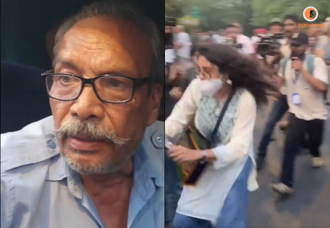 Video- जंतर-मंतर में प्रदर्शनकारियों को डिटेन करने आई बस, चाबी लेकर भागी महिला