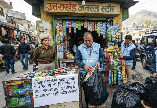 उत्तराखंड सरकार का बड़ा फैसला, तंबाकू-निकोटिन वाले गुटखा-पान मसाला पर प्रतिबंध
